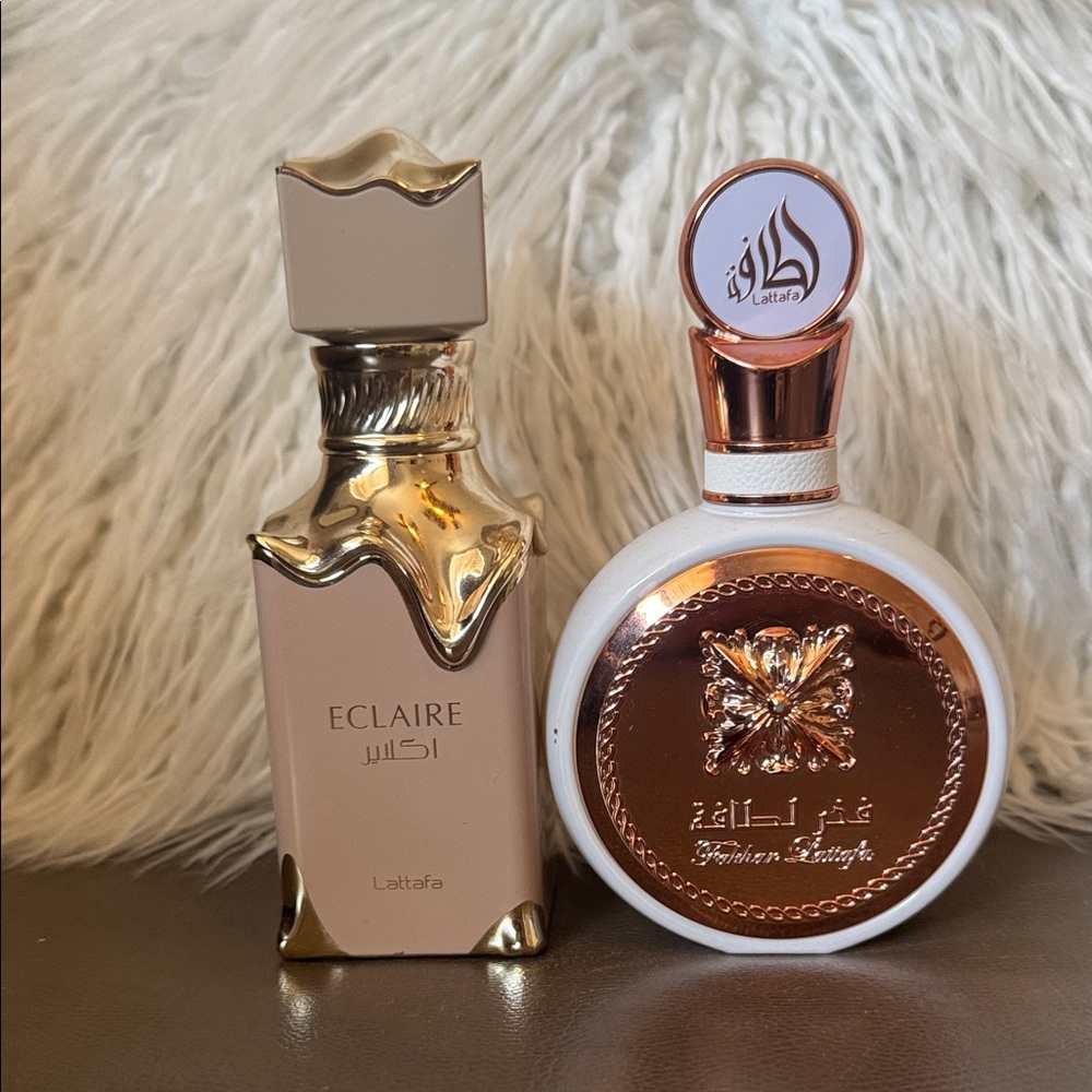 Lattafa Eclair and Fakkar Rose Gold bundle